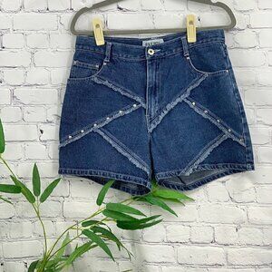 Juke Box Vintage Medium Wash Denim Shorts
